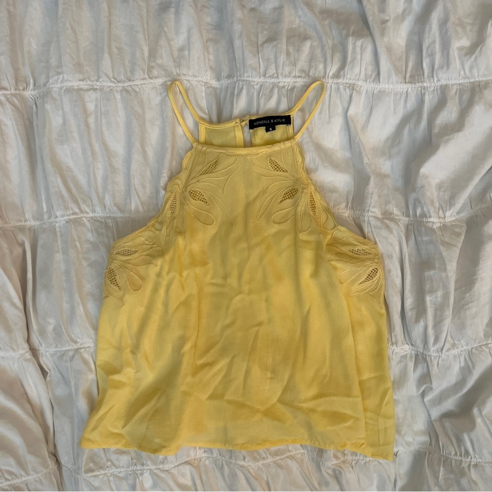 Yellow halter top